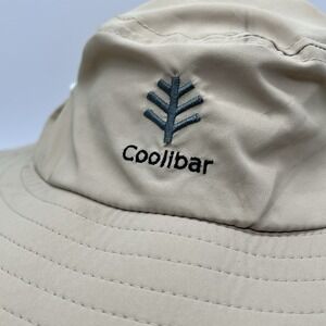 Coolibar UPF 50 Brighton Beige Unisex‎ Bucket Hat S/M Adjustable Sun Protection
